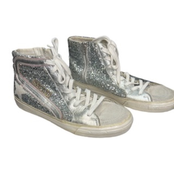 Golden Goose Shoes - GOLDEN GOOSE Slide Mid Top Sneaker, Fancy Deluxe Brand, Size 9